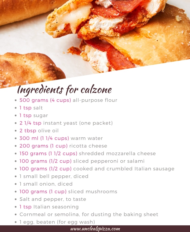 Calzone Ingredients