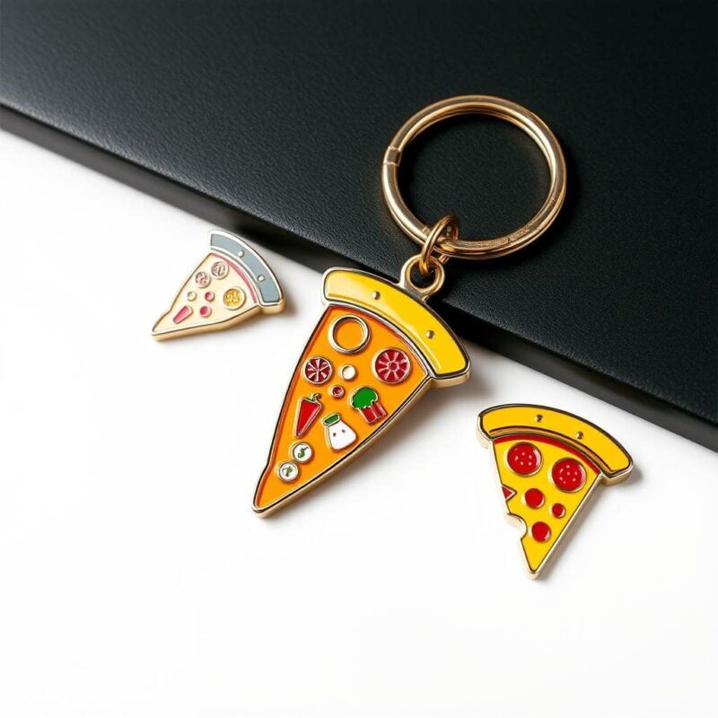 custom gift - PIZZA Keychain