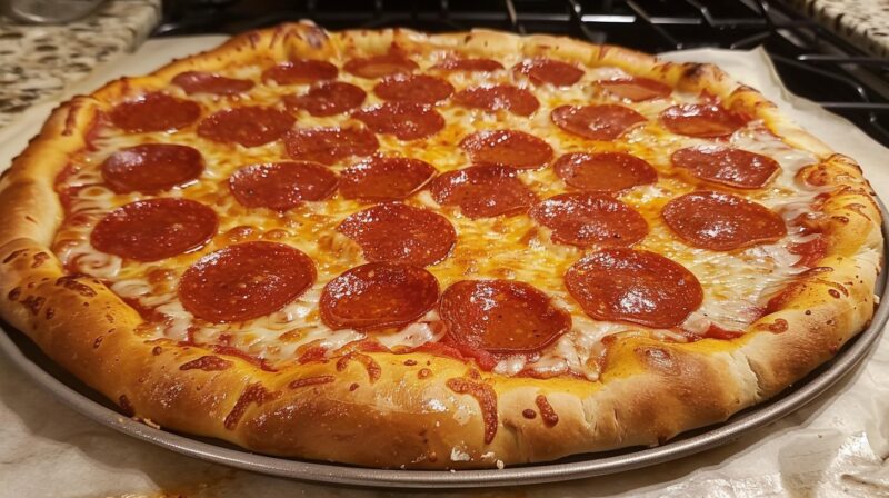 How is pepperoni pizza made