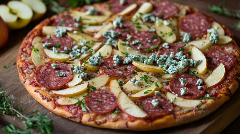 Finishing Touches and Expert Baking Tips - apple on a pizza