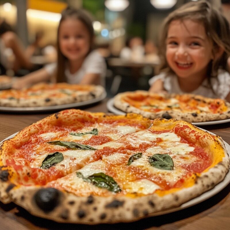 Mixing and Kneading the Dough - Eating Pizza with your kids