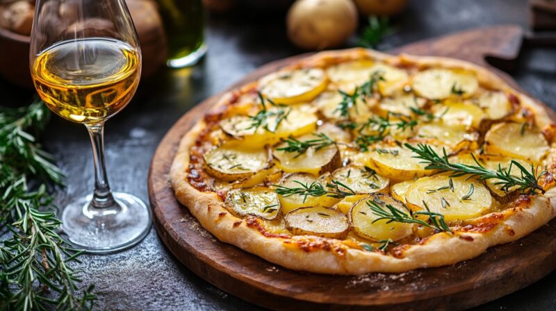 Pairing with Wines and Sides - Potato Vegan Pizza