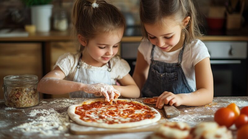 Preparing the Perfect Pizza Dough - Kids in the kitchen