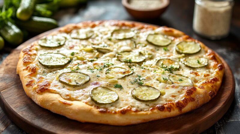 Ranch and Dill Pickle Pizza - Recipe 