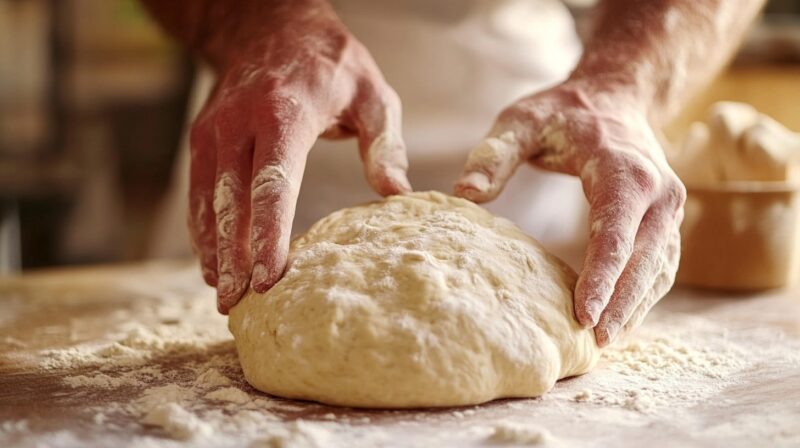 Shaping and Rising of pizza dough